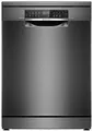 Produktbild: Bosch SMS6ECC12E Serie 6 Stand Geschirrpüler, 60 cm breit, 14 Maßgedecke, AquaStop, Kindersicherung, HomeConnect, Gebürsteter schwarzer Stahl mit Anti-Fingerprint