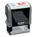 Produktbild: Trodat Office Printy 4912 Selbstfärbender Textstempel, Text INKL. 19% MWST, Abdruckfarbe blau-rot, 47 x 18 mm