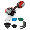 Produktbild: Einhell Akku-Oberflächenbürste PICOBELLA 18/90 Power X-Change (18 V, kabellose Reinigungsbürste, Spritzwasserschutz, inkl. 2x Bürste, 3x Reinigungspad, Wandhalterung, ohne Akku)