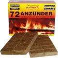 Produktbild: Favorit Anzünder Für Grill, Kamin, Ofen, Aus Echtholz, Wachs 72 Stück, 1828