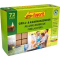 Produktbild: Favorit Anzünder für Grill, Kamin; Echtholz und Wachs, besonders brennstark, Brenndauer ca. 8-10 Minuten; 72 Stück - 1828