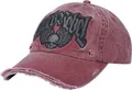 Produktbild: Rock Rebel by EMP Unisex rote Baseball-Cap mit Used-Look Standard