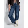 Produktbild: STREET ONE Weite Jeans QR Denim-Wide Leg mit Stretch blau 28