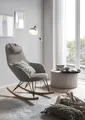Produktbild: SalesFever Schaukelstuhl Grau Texturstoff 395608