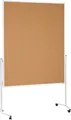 Produktbild: Magnetoplan Moderationstafel 2111124 (B x H) 1200mm x 1500mm Kork Braun beidseitig verwendbar, Inkl. Rollen, Pinntafel 2111124