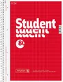 Produktbild: BRUNNEN Notizblock Collegeblock Student A4 kariert, mit Randlinie innen Deckblatt: rot