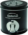 Produktbild: SOCKSTAR SOCKENKLAMMERN Black & White Edition Präsentdose = 20 Stück in 4 Farben