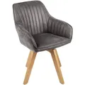 Produktbild: riess-ambiente Armlehnstuhl, Grau, Textil, 62x84x62 cm, Esszimmer, Stühle, Esszimmerstühle, Armlehnenstühle