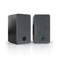 Produktbild: Nubert nuPro SP-200 | Schwarzes Lautsprecherpaar | 2 Stück HDMI eARC-Kompaktboxen | TV-Lautsprecher mit magnetischer Blende | Lowboardlösung mit eleganter Optik | Aktivlautsprecher mit 2 Wege Technik