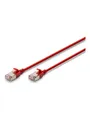 Produktbild: DIGITUS patch cable - 30 cm - red - Rot - 0.3 meter
