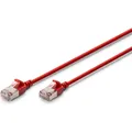 Produktbild: Digitus CAT 6A Klasse Ea, F/FTP, Twisted Pair Patchkabel, Cu, LSZH, AWG 32/7, Länge: 0,3 m, rot (F/FTP, CAT6a, 0.30 m) (DK-1632-A-003S-R)
