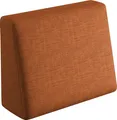 Produktbild: sunnypillow Palettenkissen mit abnehmbarem Bezug Kaltschaum Palettenauflage Palettenpolster Palettensofa Sitzkissen Rückenlehne Indoor Outdoor Seitenkissen 60x40x20/10cm Orange