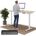 Produktbild: Ergotopia Desktopia One höhenverstellbarer Schreibtisch | elektrischer Schreibtisch höhenverstellbar | Bürotisch höhenverstellbar, Verstellbarer Tisch TÜV-geprüft, 7 Jahre Garantie 180x80 cm