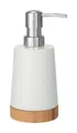 Produktbild: WENKO Seifen Spender Bamboo 330 ml Lotion Dosierer WC Bad Accessoires Gäste