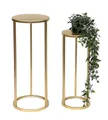 Produktbild: DanDiBo Blumenhocker Metall Gold Rund Blumenständer 96510 2er Set, 2er Set