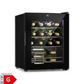 Produktbild: Klarstein Shiraz 16 Uno Weinkühlschrank 42l Touch-Bedienfeld 131W 5-18°C Schwarz 16 Flaschen 1 Kühlzone