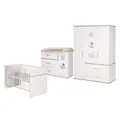 Produktbild: Roba Zimmerset Pia 3-teilig Babybett 70x140cm Wickelkommode & Schrank TOP