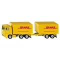 Produktbild: SIKU Spielzeug Modell Spielzeuglastwagen LKW mit Anhänger Paketservice DHL/ 1694