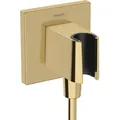 Produktbild: hansgrohe FixFit E Wandanschluss, mit Brausehalter, 26889990, Farbe: Polished Gold Optic
