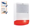 Produktbild: Dummy Sirene mit blinkender LED Batteriebetrieb Alarmanlagen Attrappe Fake Haus
