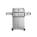 Produktbild: BURNHARD® Gasgrill 2 Edelstahl-Stabbrenner à 3,75 kW, 1 Infrarot-Keramikbrenner 3,75 kW, Infrarot-Keramikheckbrenner 3,2 kW, Seitenkochfeld, Gussrost, Piezo-Zündung – FRED Deluxe