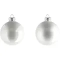 Produktbild: Weihnachtskugel  6er Set   , weiß , Glas,Aluminium Ø: 8