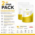 Produktbild: Magnesium-Citrat Pulver 2 x 250g  – 300mg Magnesium hochdosiert vegan