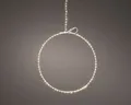 Produktbild: Kaemingk Lumineo Leuchtring 145 LED warmweiß außen 58 cm silber