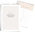 Produktbild: heaven+paper A5 Geburtstagskalender I Kalender für Geburtstage und Jahrestage I jahresunabhängig immerwährend ohne Wochentage – Ewiger Kalender zum Eintragen von Geburtstagen (A5 COZY)