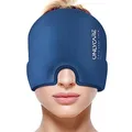 Produktbild: Migräne Maske Upgraded Kühlmaske Schlafmaske Kühlmütze Kühlhaube 360° Gel Sur...