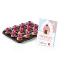 Produktbild: DHDL CuCap Backblech Muffin Backform Set mit Rezeptbuch Cupcakes backen Rezepte