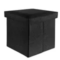 Produktbild: Sitzhocker Faltbar 38x38x38 cm Sitzwürfel Aufbewahrungsbox Stauraum Fußhocker