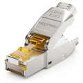 Produktbild: CAT 8 Netzwerkstecker 40Gbit/s RJ45 Netzwerk LAN Adapter Stecker Verlegekabel