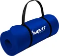 Produktbild: MOVIT Gymnastikmatte Pilates, Gymnastik, Matte - hautfreundlich und , Yogamatte für Zuhause oder Unterwegs - 183x60x1,0cm, Funkelblau