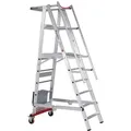 Produktbild: Euroline Premium 32778 Podestleiter fahrbar, klappbar 6 Stufen