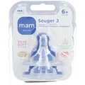Produktbild: MAM Trinksauger Silikon, Gr. 3, ab 6 Monaten, 2 St