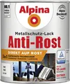Produktbild: Alpina Metallschutz-Lack Anti-Rost 750 ml weiß matt Metallack Schutzlack