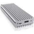 Produktbild: ICY BOX M.2 PCIe NVMe SSD AluminiumGehäuse, USB 3.1 Type-C, M-Key Sockel