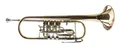 Produktbild: Classic Cantabile Trompete TR-43G Bb-Konzerttrompete Bb, inkl. Koffer & Mundstück, Mundrohr: Goldmessing, Schallbecher: 129 mm