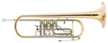Produktbild: B Bb Konzert Trompete Goldmessing Drehventile Brass Koffer Mundstück Trigger