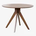 Produktbild: SKLUM Runder Esstisch aus Holz (Ø100 cm) Sekiz Braun Dark