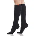Produktbild: VIM & VIGR Cotton 15-20 mmHg abgestufte Kompressionsstrümpfe für Damen & Herren (Schwarz einfarbig, Medium/Large Wide Calf (5))
