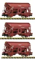 Produktbild: Fleischmann 6660071, 3tlg. Set Schwenkdachwagen, DR, Neu & OVP, N