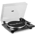 Produktbild: Audizio Toledo Premium Plattenspieler Bluetooth – Hochwertiger Schallplattenspieler, 33/45 U/min, Vinyl Player mit hochwertigem Tonabnehmer – Record Player mit Vorverstärker, Riemenantrieb & RCA