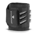 Produktbild: STAHLWERK Magnet-Armband für Heim- und Handwerker | Magnetisches Armband mit Klettverschluss zur Befestigung am Handgelenk oder Gürtel für Schrauben, Nägel, Bits und magnetische Kleinteile