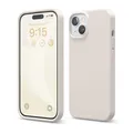 Produktbild: elago Flüssig Silikon Case Kompatibel mit iPhone 15 Hülle, Premium Silikon Handyhülle, Ganzkörper Schutzhülle [4 Lagige Stoßfeste Struktur], Kratzfestes Weiches Mikrofaserfutter (Taupe)