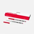 Produktbild: 2x Montblanc Ballpoint/Kugelschreiber Mine (Mittel) Modena Red/Rot Refill/Ersatz