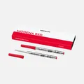 Produktbild: 2x MONTBLANC Kugelschreiber Mine Metall Stärke M Medium Broad Modena Red Rot neu