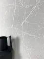 Produktbild: Newroom Vliestapete, Hellgrau Tapete Floral Äste - Ästetapete Blumentapete Grau Weiß Romantisch 3D Optik Blätter Blumen für Schlafzimmer Wohnzimmer Küche, Ästetapete, Blumentapete