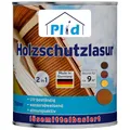 Produktbild: PLID® Holzschutzlasur Teak satin - [LANGZEITSCHUTZ] - alle Laub- und Nadelhölzer - feuchtigkeitsregulierend - UV-beständig - wetterbeständig - Holzschutzlasur für aussen - Made in Germany 0,75l